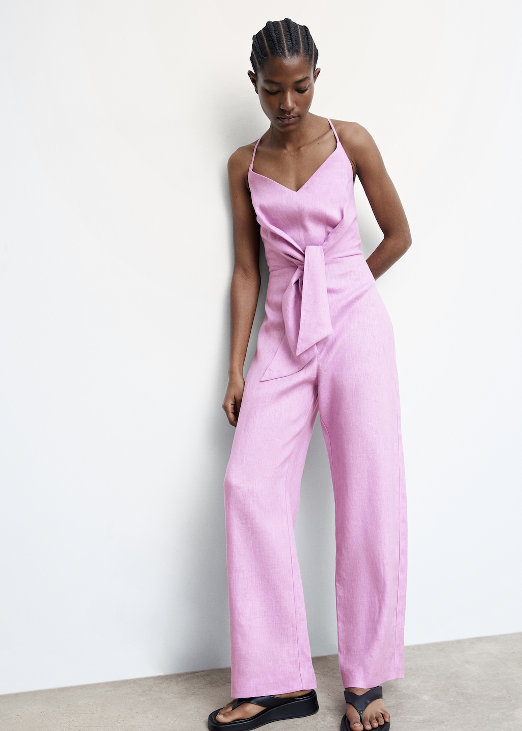 Linen knot jumpsuit - Details of the article 2