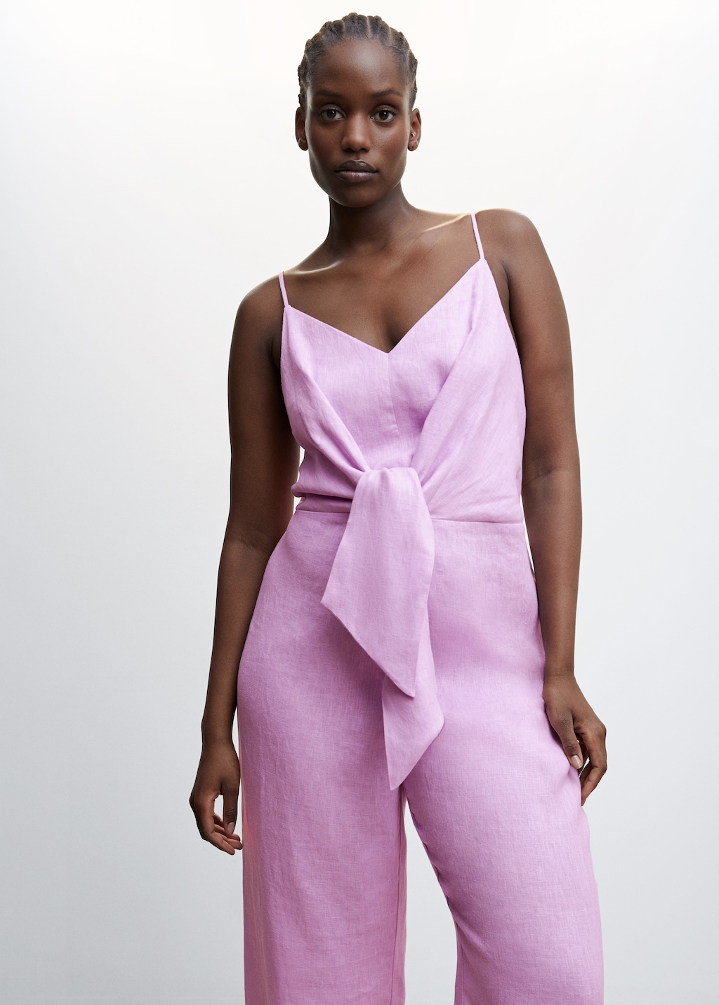 Linen knot jumpsuit - Details of the article 5