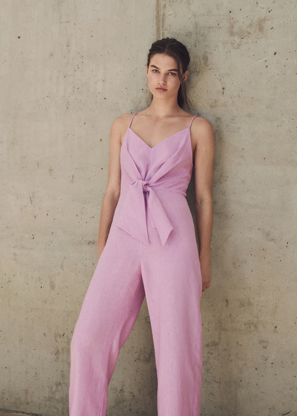 Linen knot jumpsuit - Details of the article 6