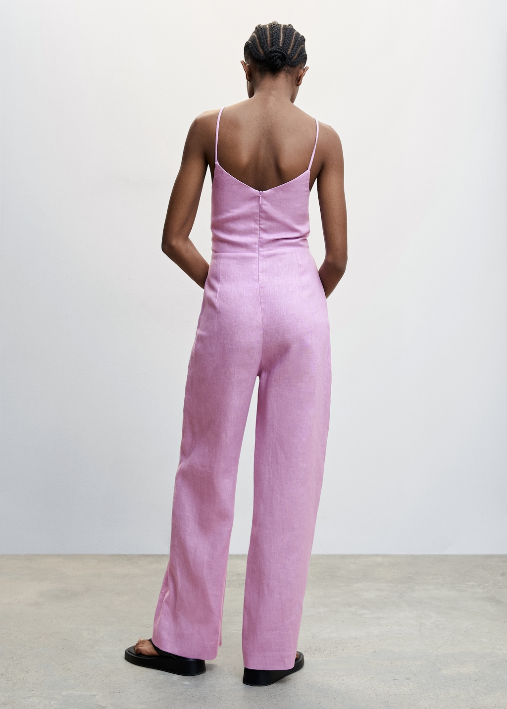 Linen knot jumpsuit - Reverse of the article