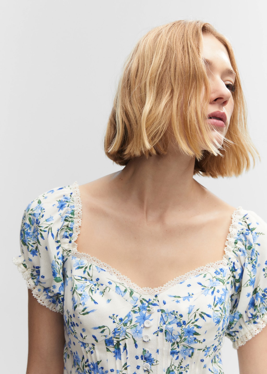 Floral crop top - Details of the article 1