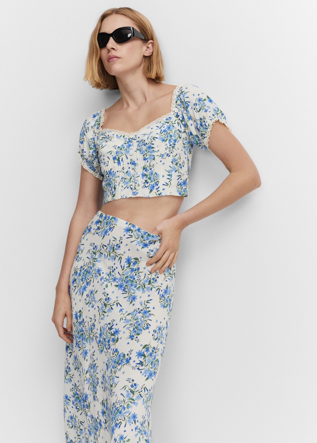 Floral crop top - Details of the article 2