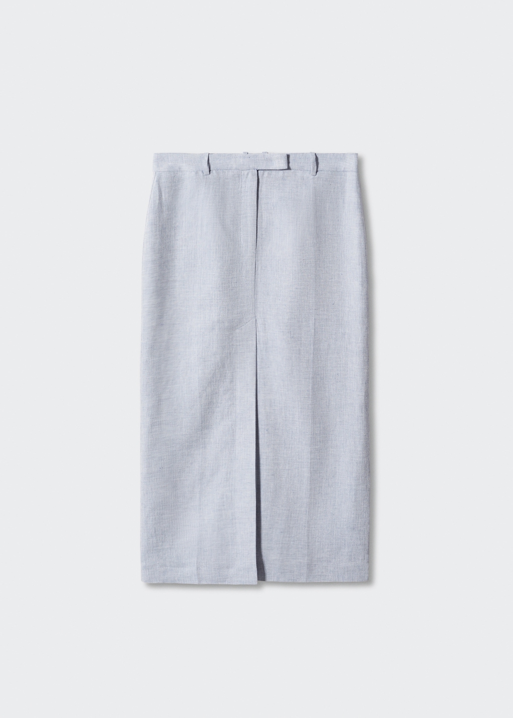 Linen skirt with slit