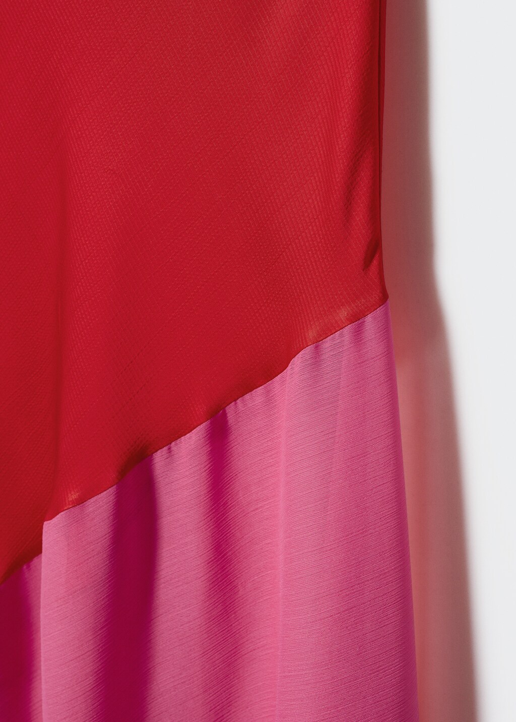 Asymmetrical semi-sheer panel dress - Details of the article 8