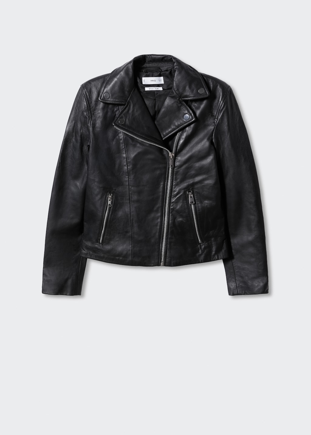 Leather biker jacket - Article without model