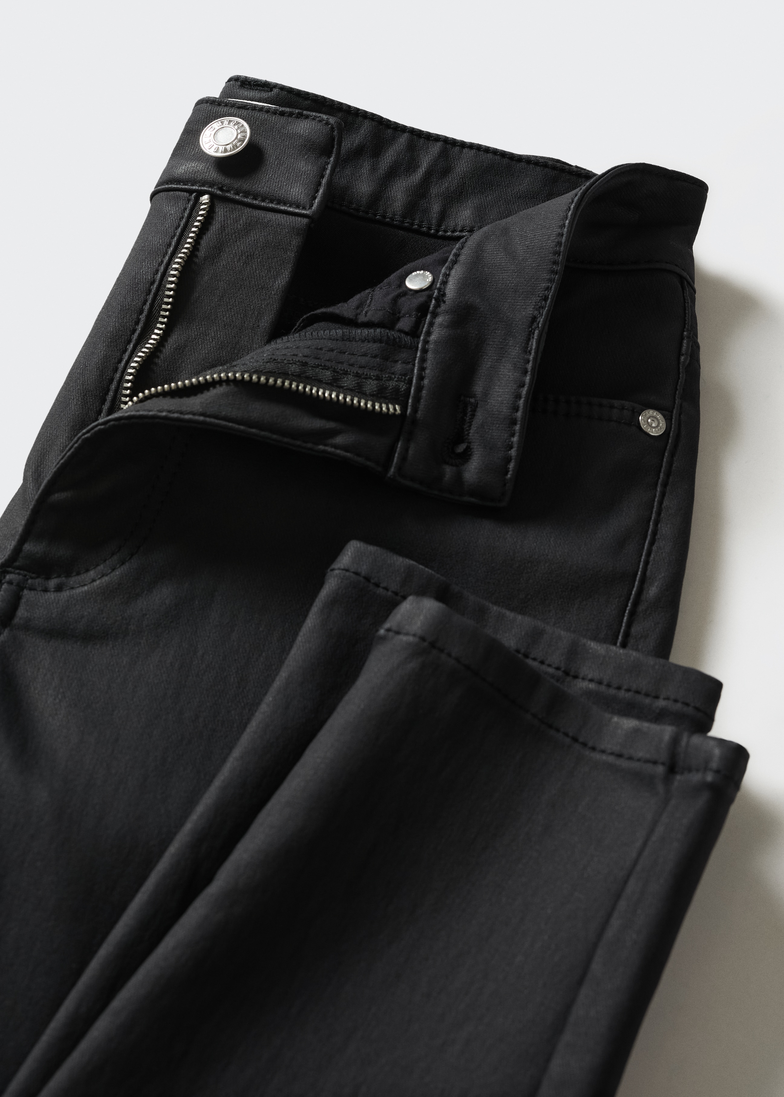 Waxed high-rise skinny jeans - Details of the article 8
