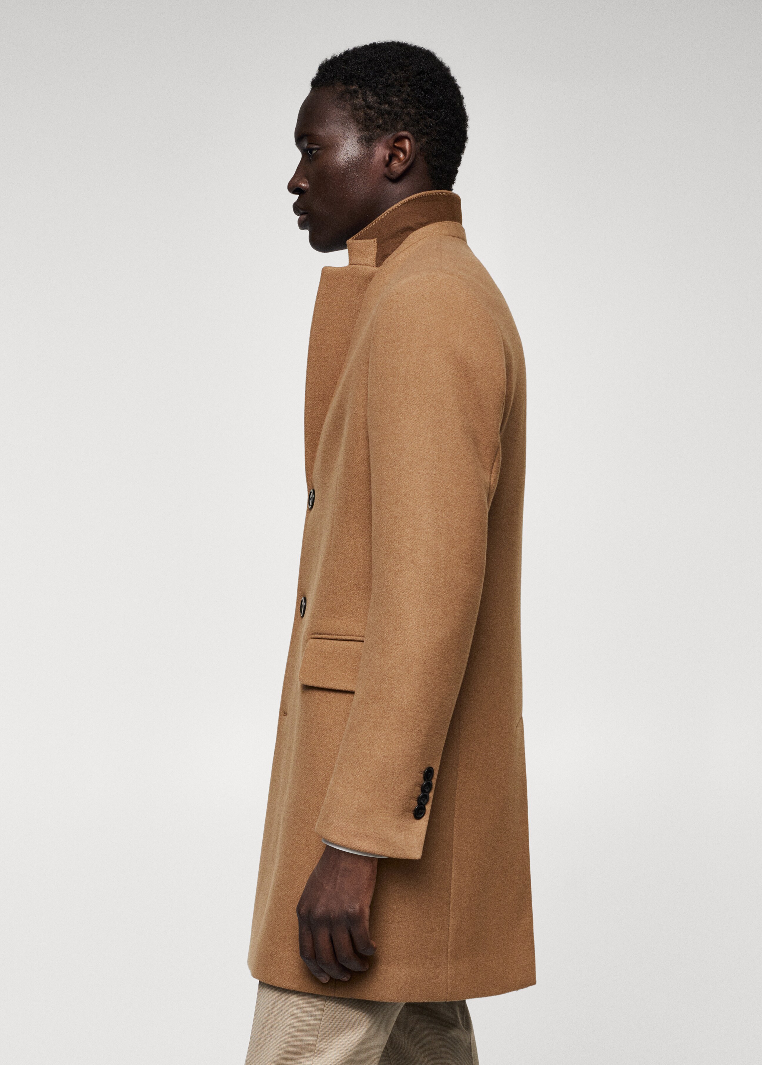Long recycled wool coat - Details of the article 6