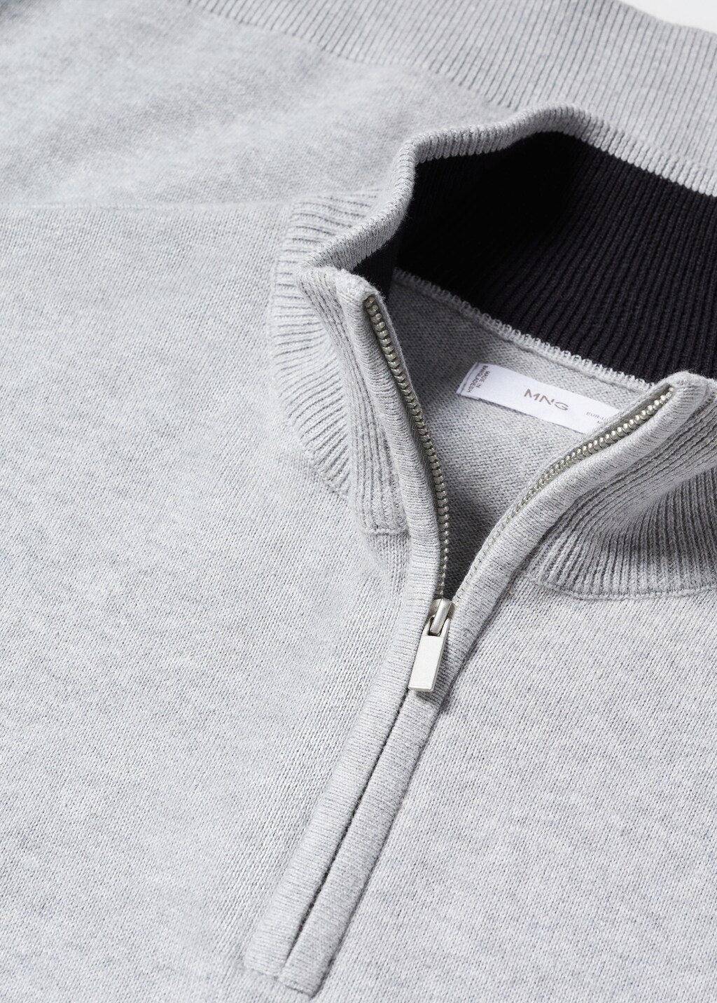 Perkins-neck sweater with zip - Details of the article 8