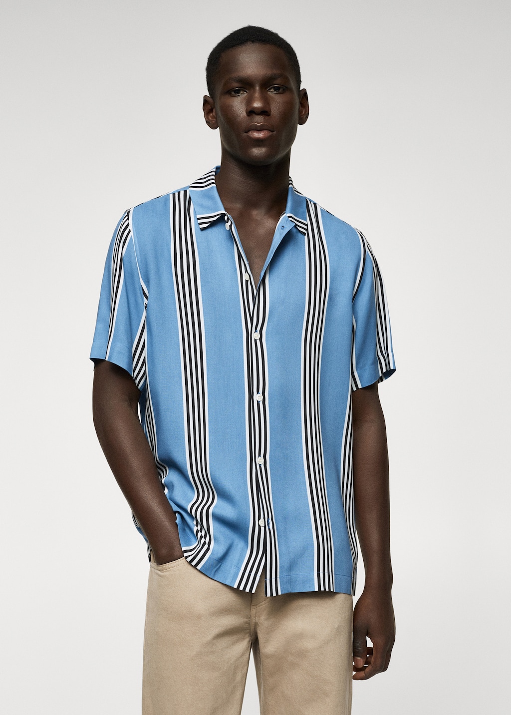 Striped flowy shirt - Medium plane