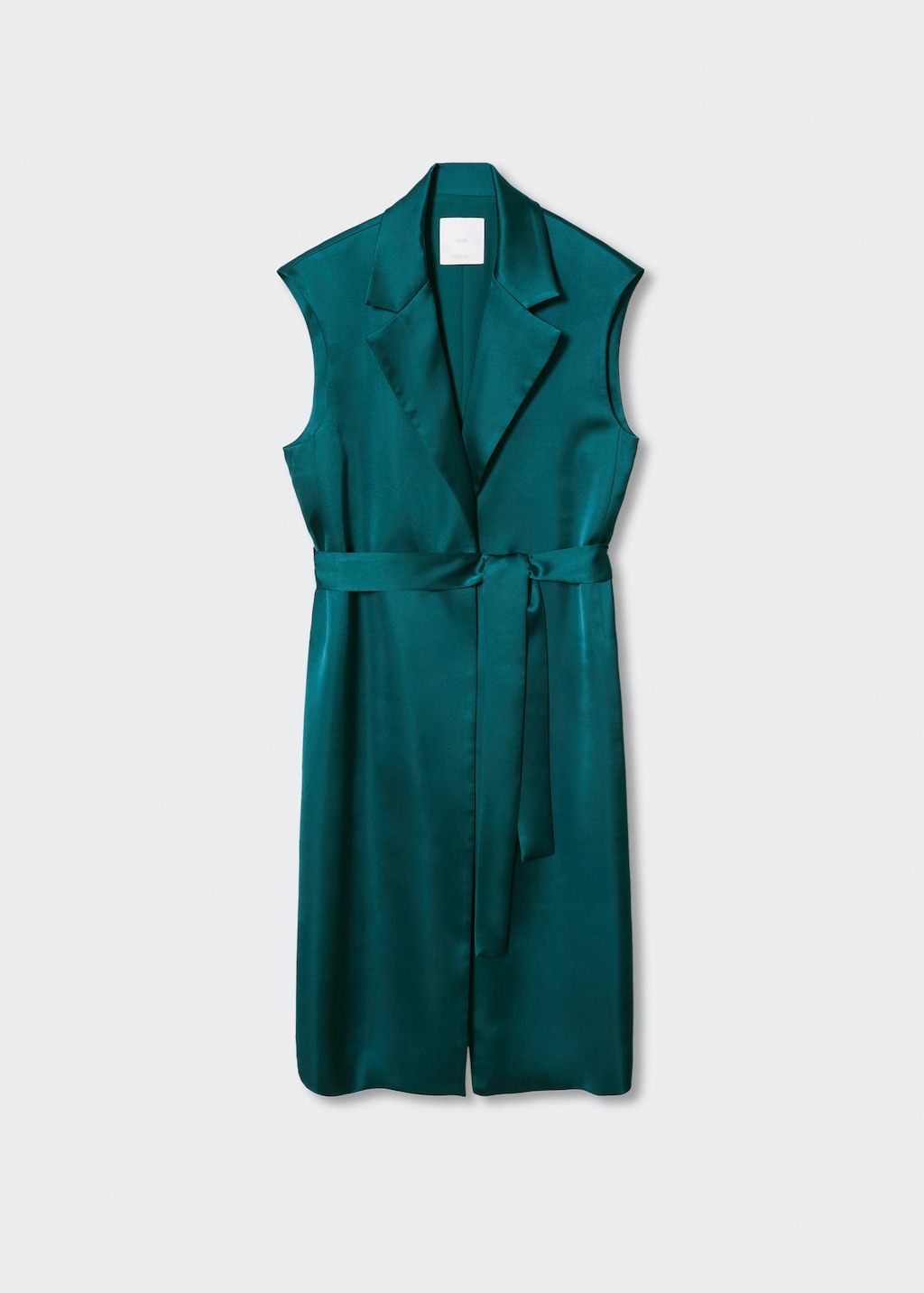 Satin waistcoat with belt - Article without model