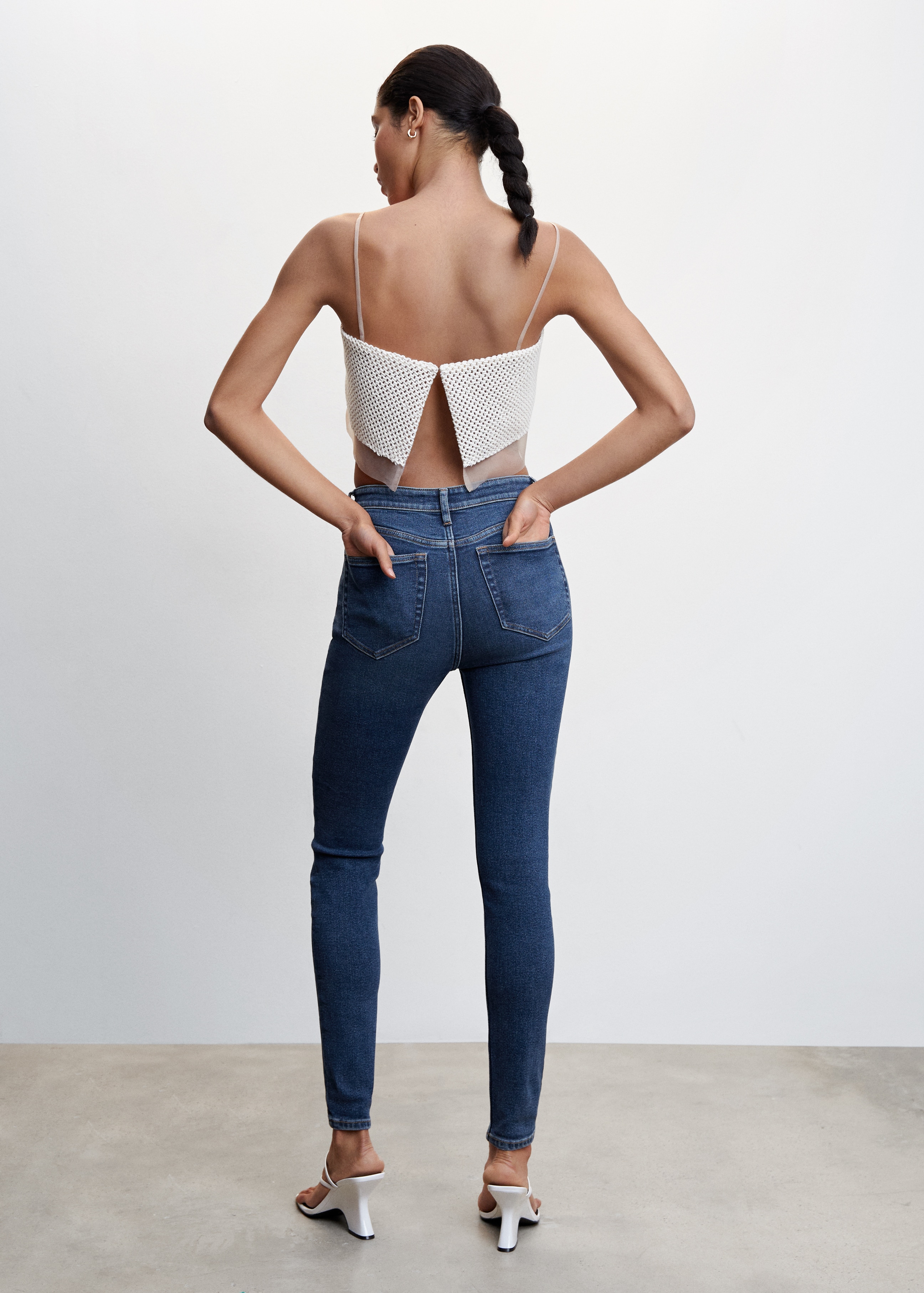 High-rise skinny jeans - Reverse of the article