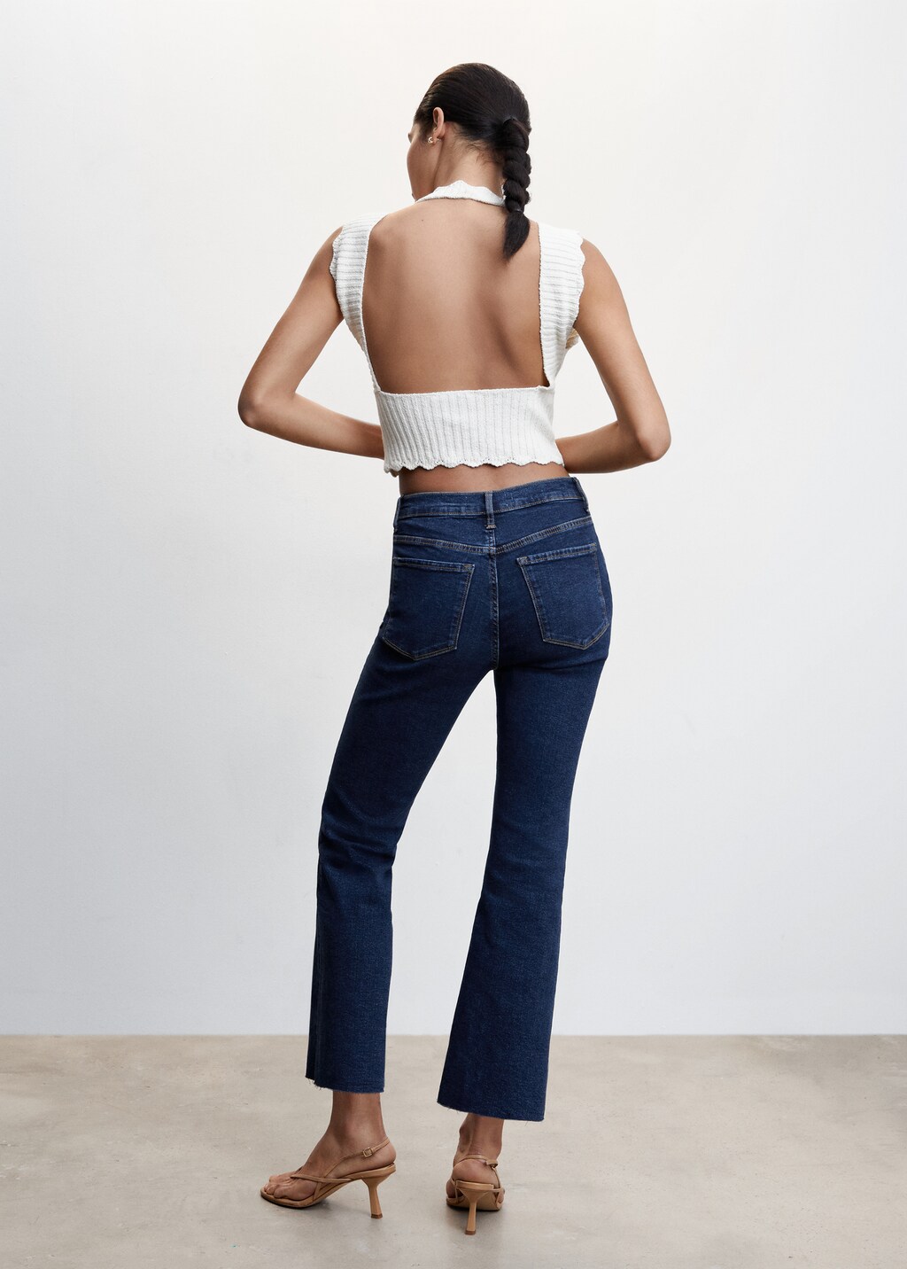 Jeans flare crop - Reverso del artículo