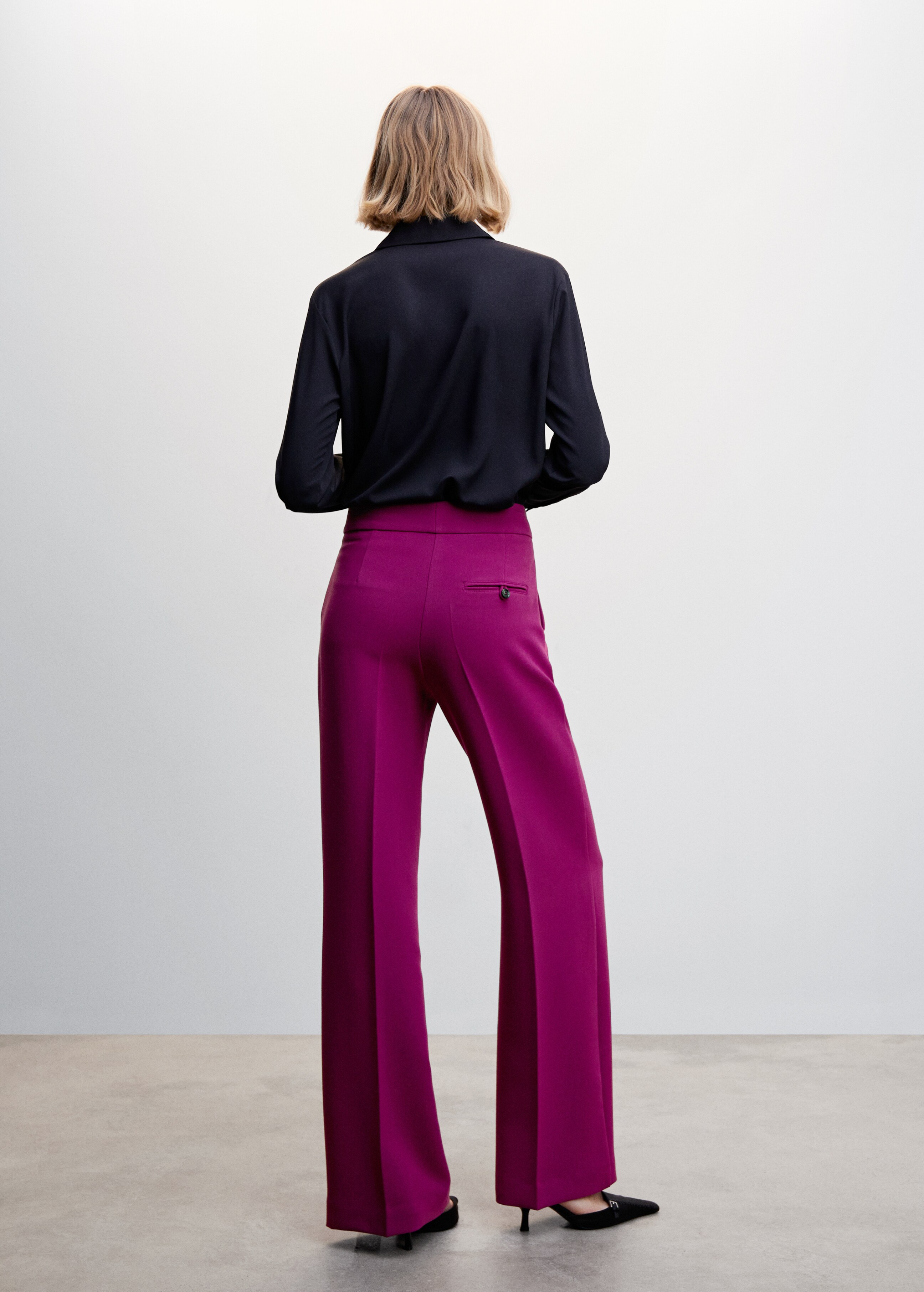 Flowy palazzo trousers - Reverse of the article