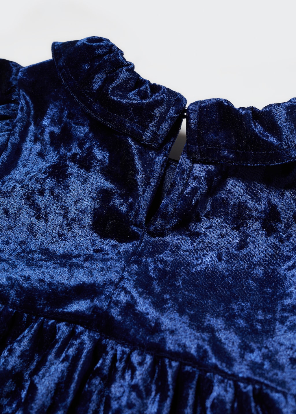 Ruffled velvet dress - Details of the article 0