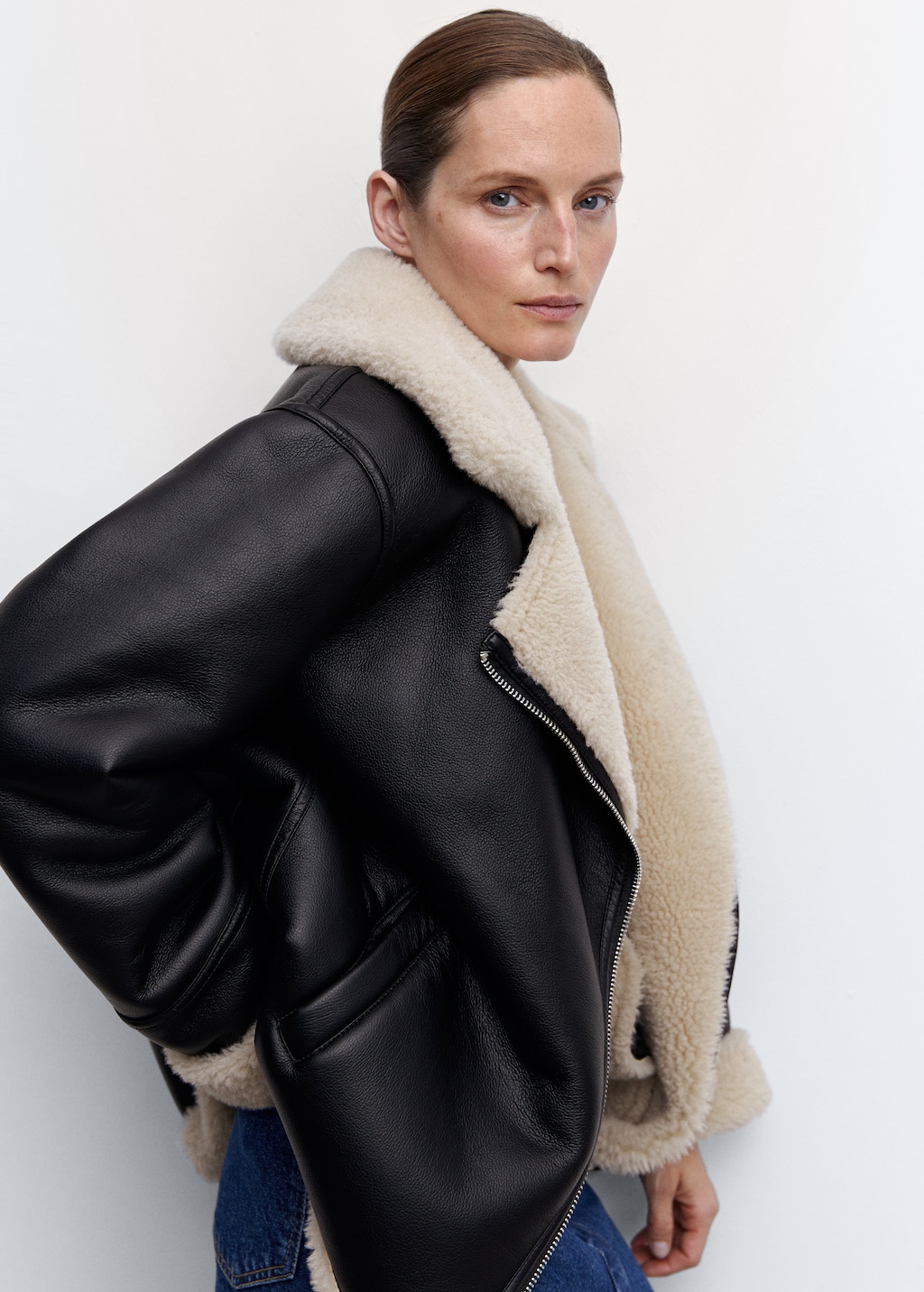 Faux shearling-lined jacket - Details of the article 2