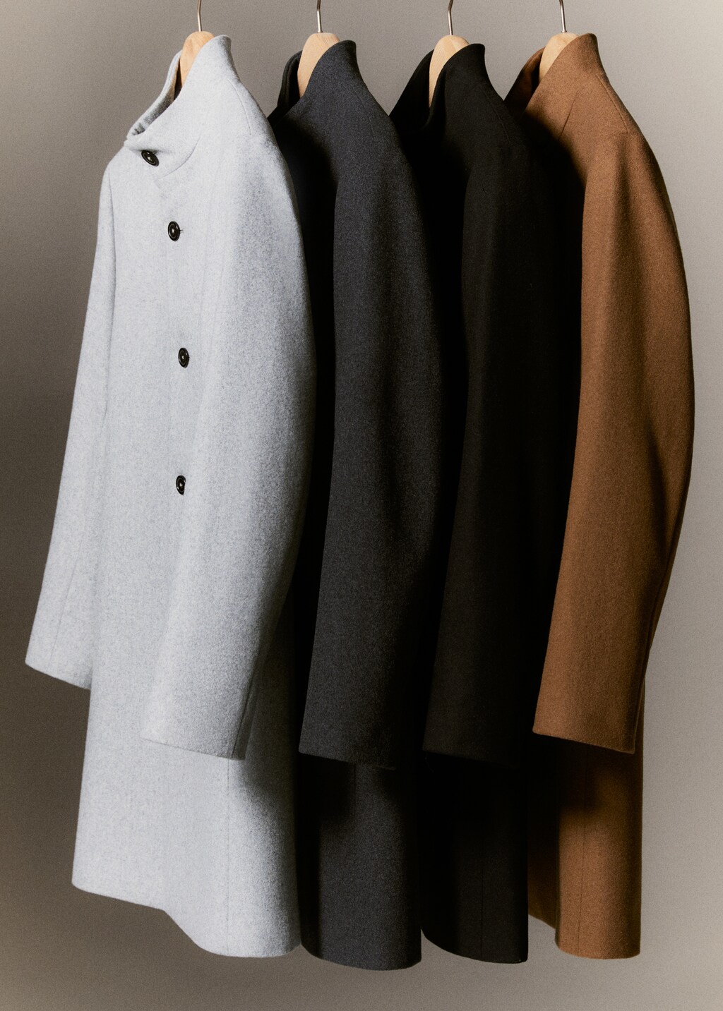 Wool funnel neck coat - Details of the article 7