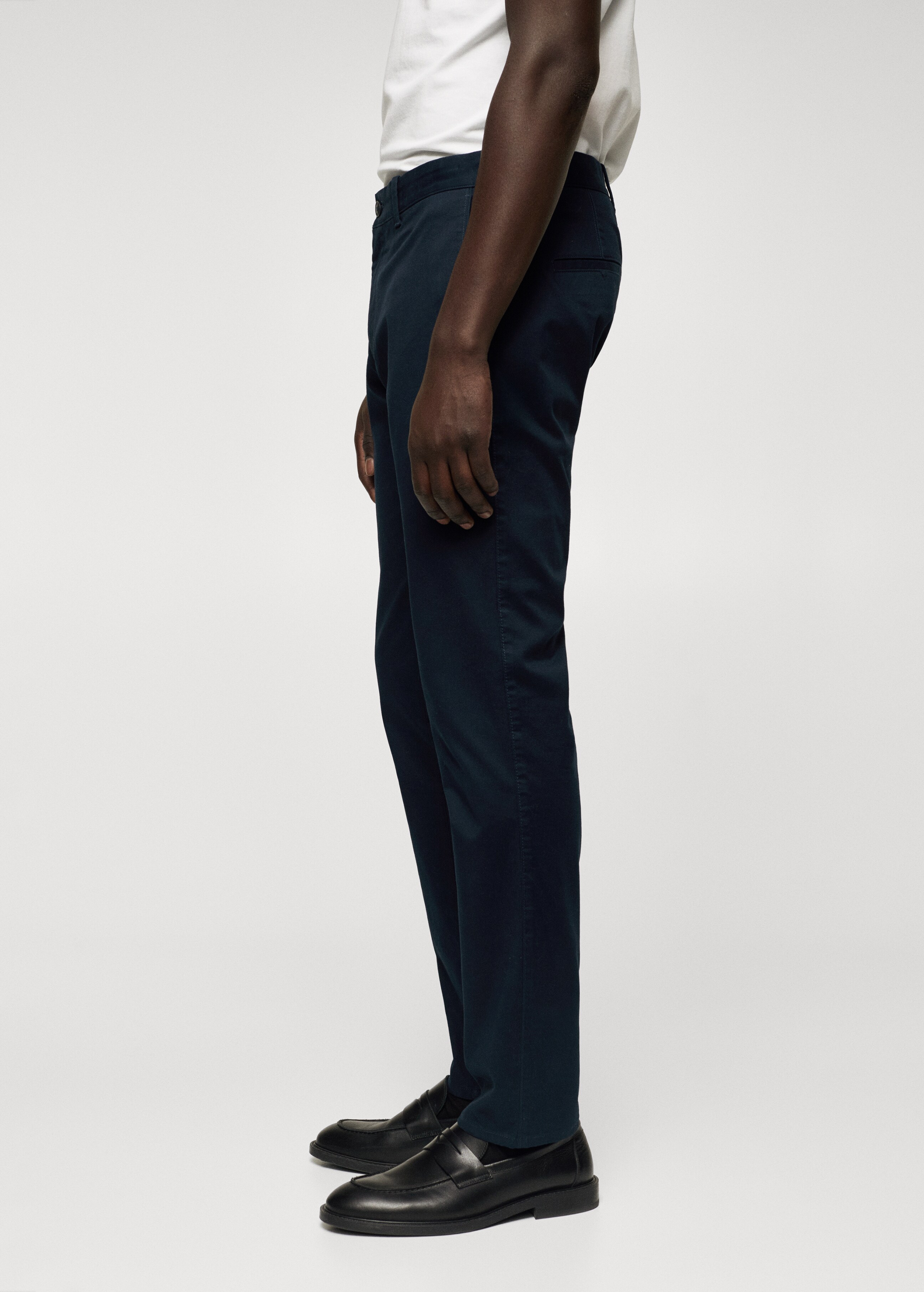 Slim fit serge chino trousers - Details of the article 6