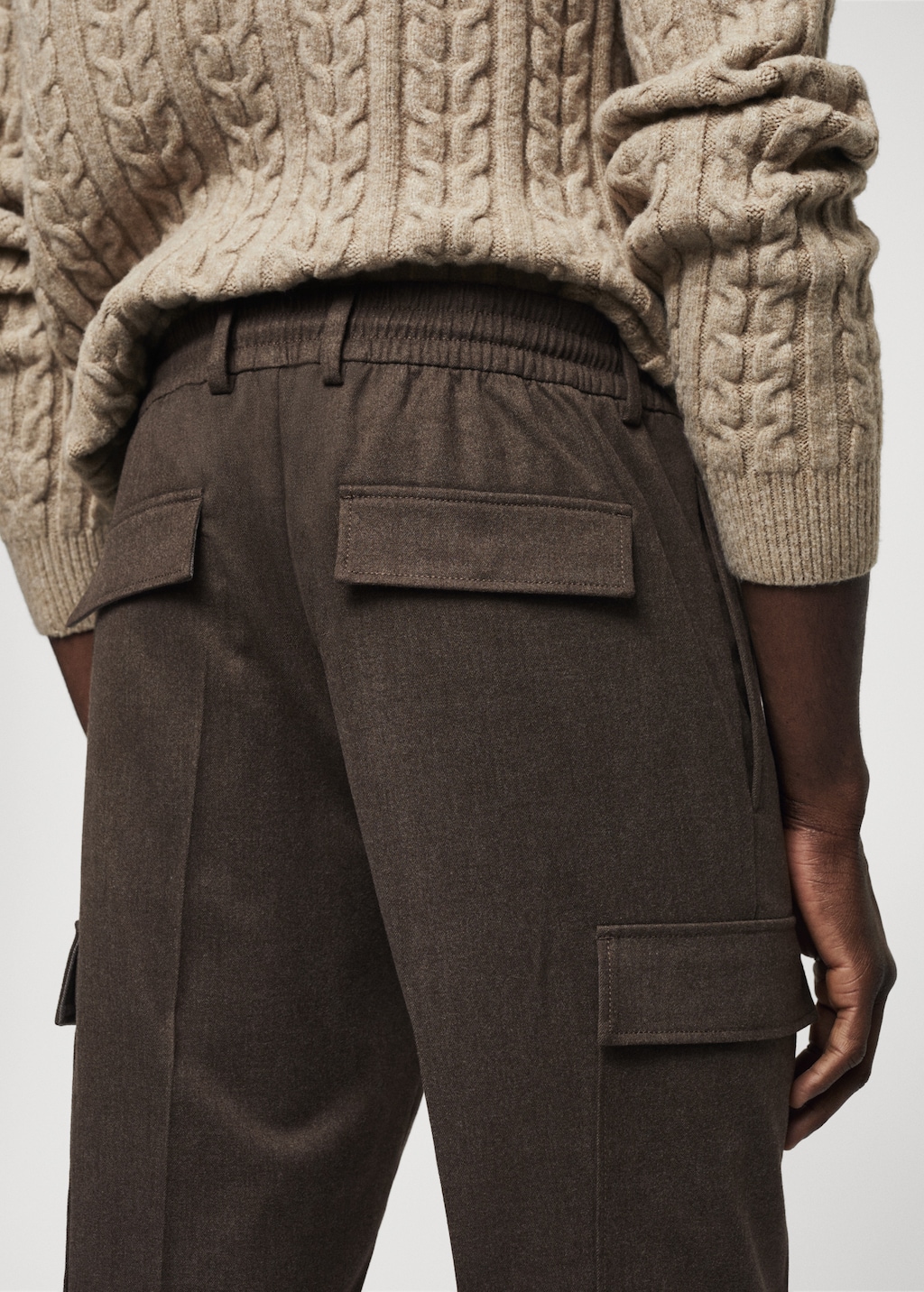 Textured cargo trousers - Details of the article 3