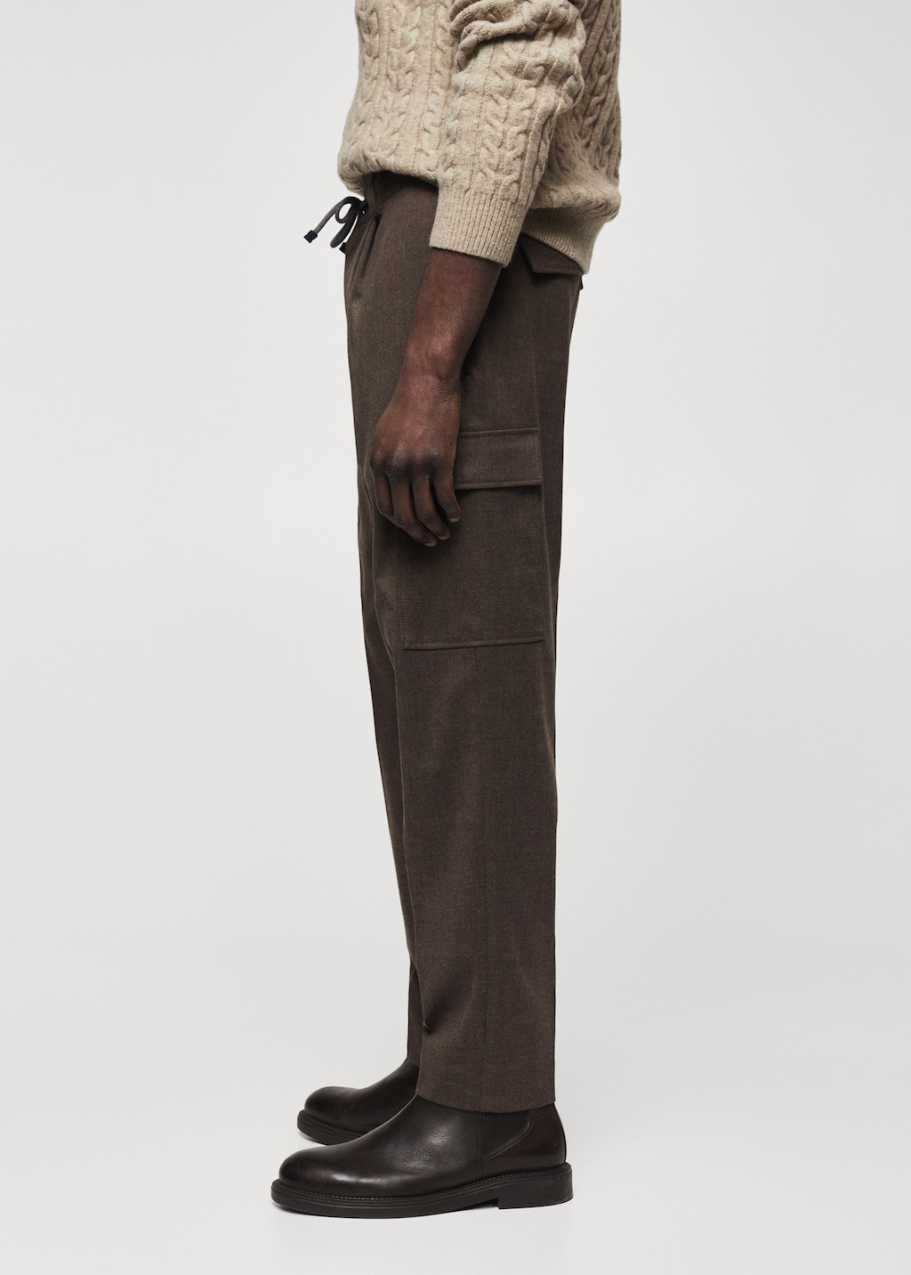 Textured cargo trousers - Details of the article 4