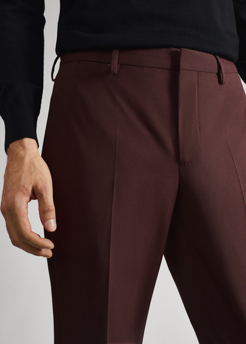 Super slim fit suit trousers - Details of the article 1