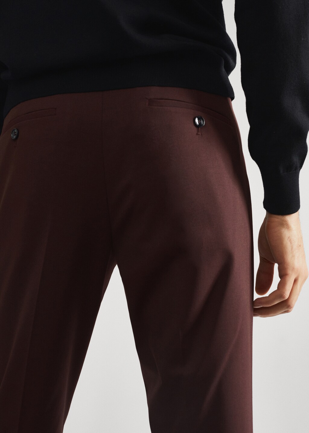 Super slim fit suit trousers - Details of the article 4