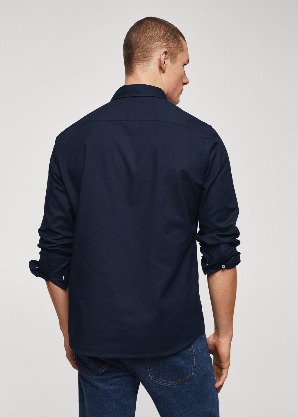 Regular fit Oxford cotton shirt - Reverse of the article