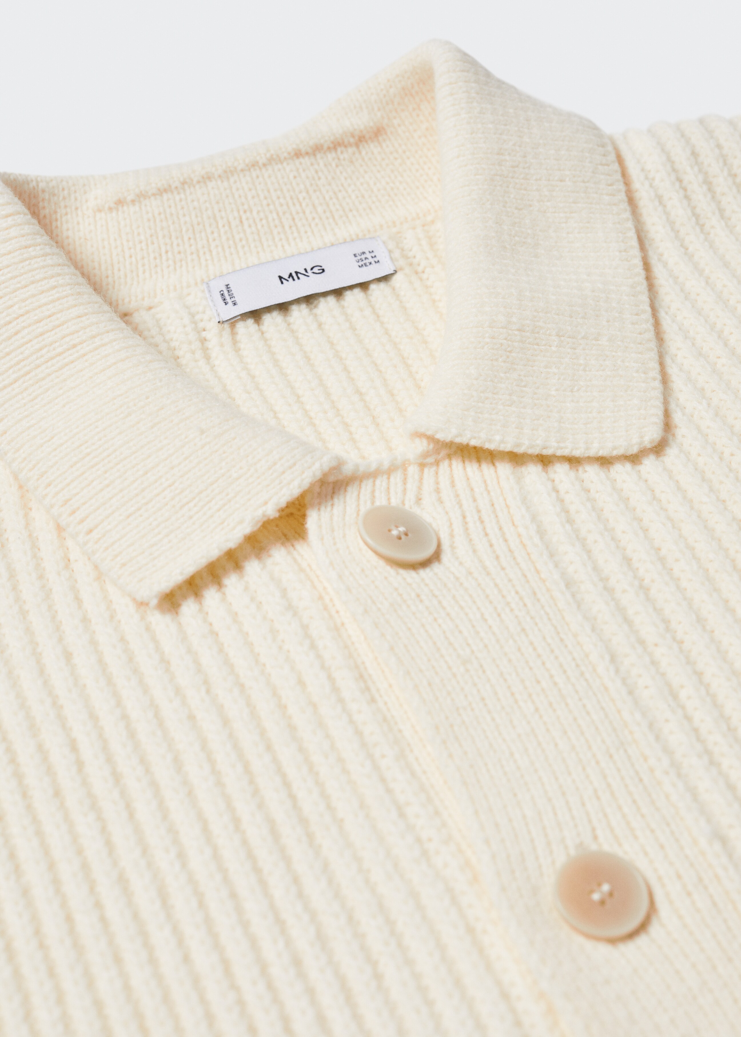 Structured wool cardigan - Details of the article 8