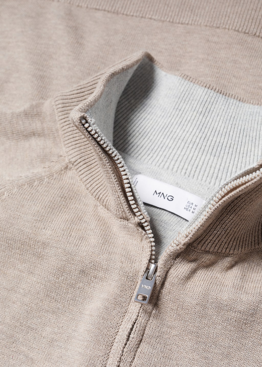 Zipped cotton cardigan - Details of the article 8