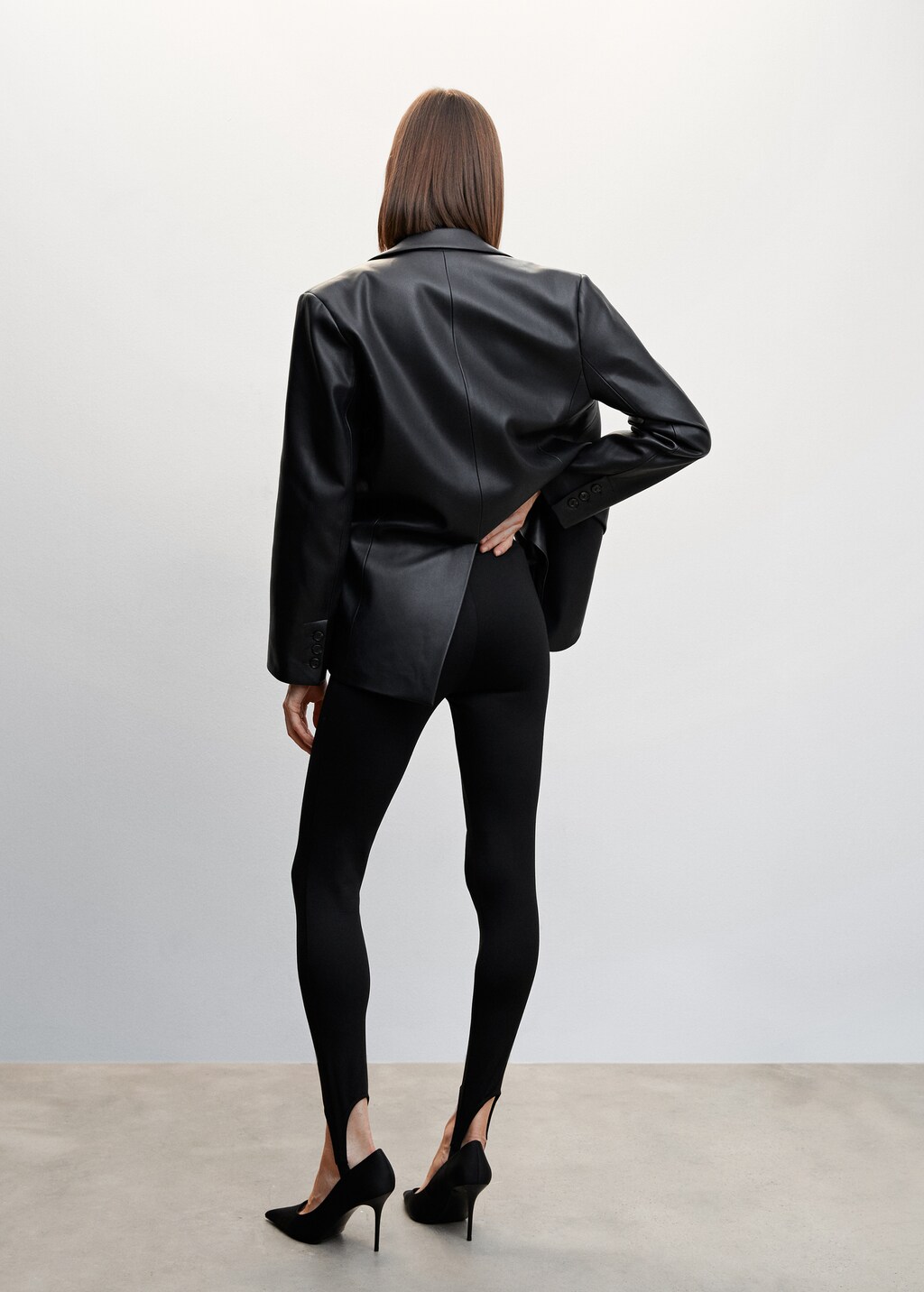 Basic-Leggings Fuseau - Rückseite des Artikels