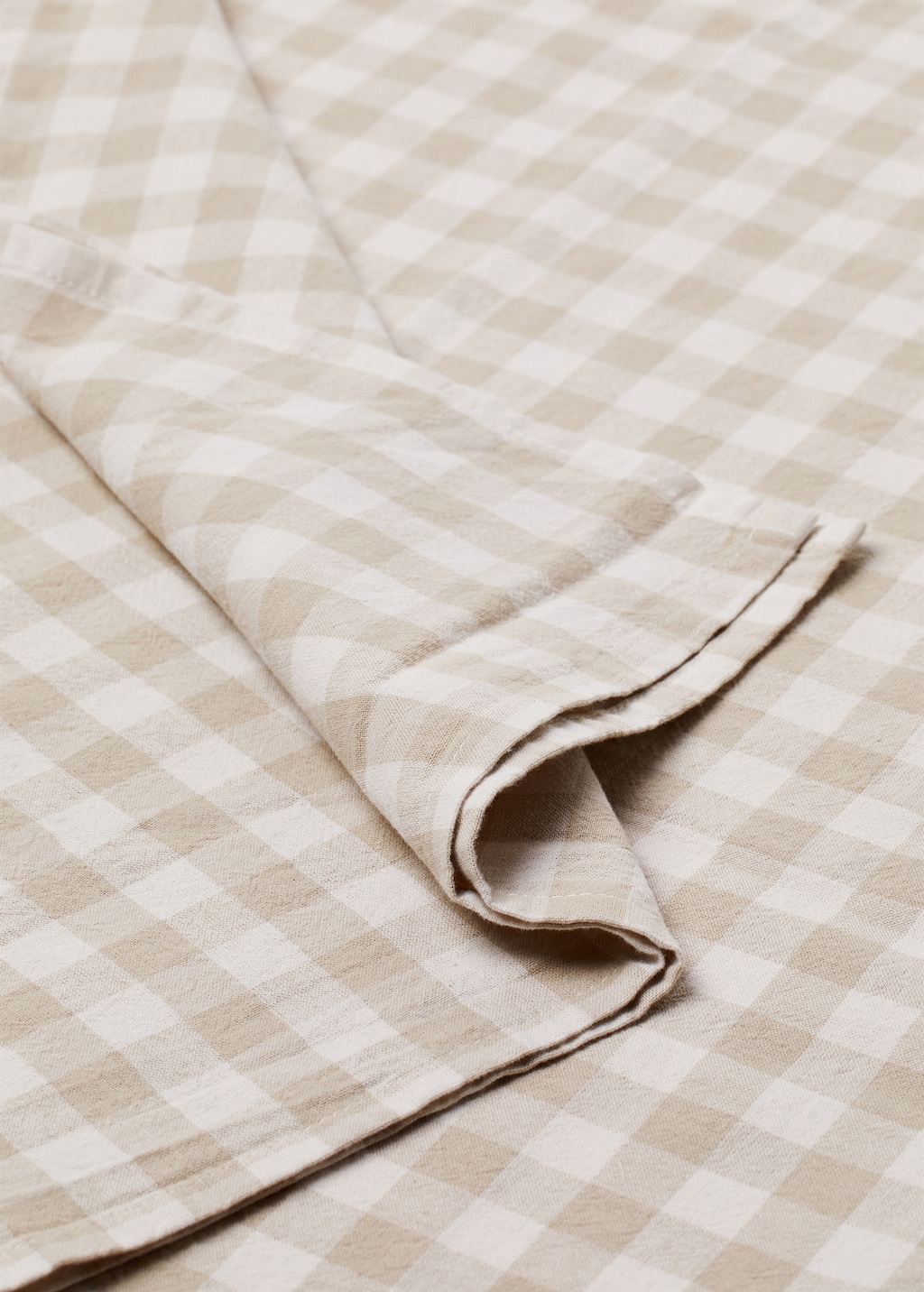 Check cotton tablecloth 150x250cm - Details of the article 1