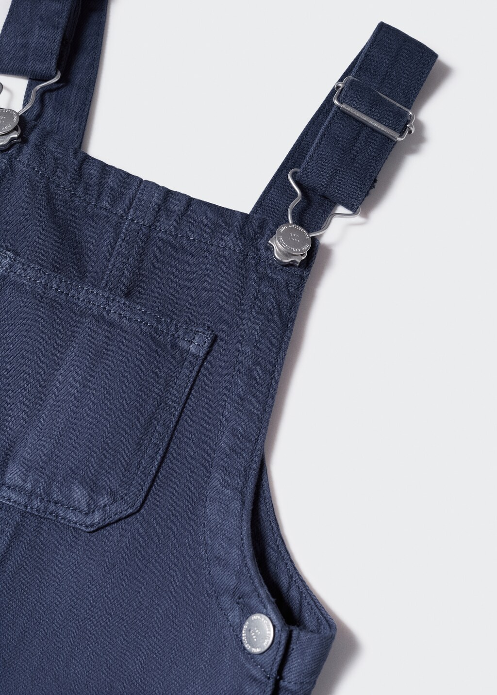 Denim buttoned dungarees - Details of the article 8