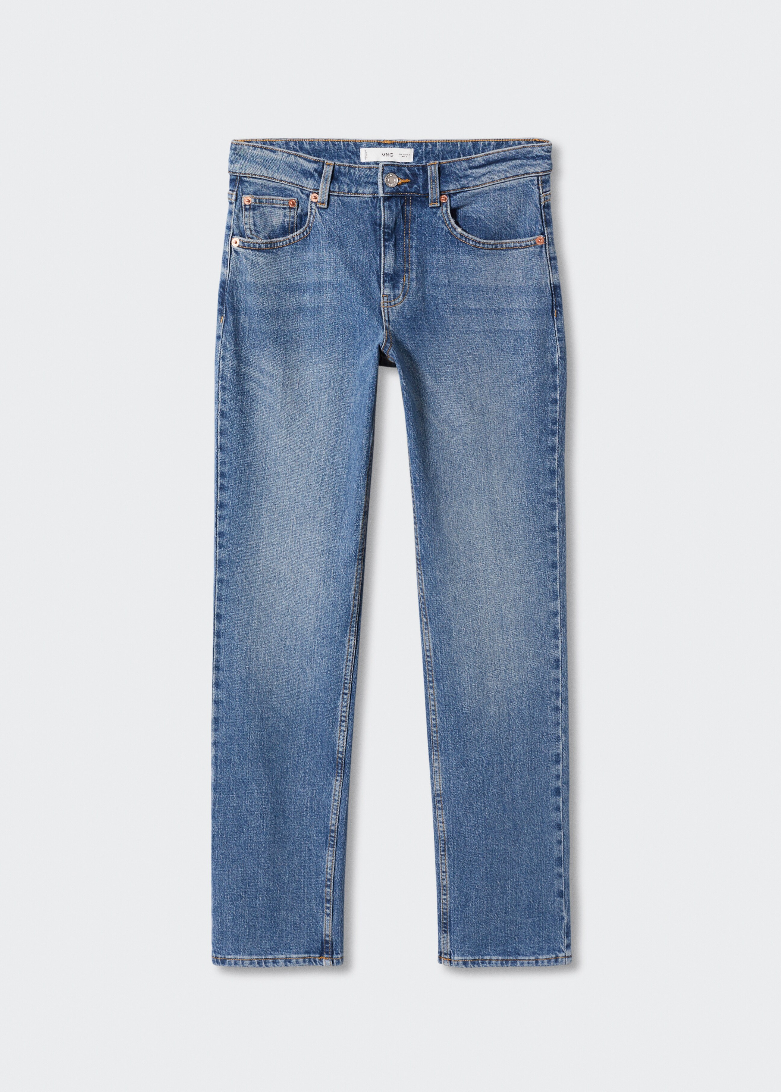 Jeans rectos tiro medio confort - Artículo sin modelo