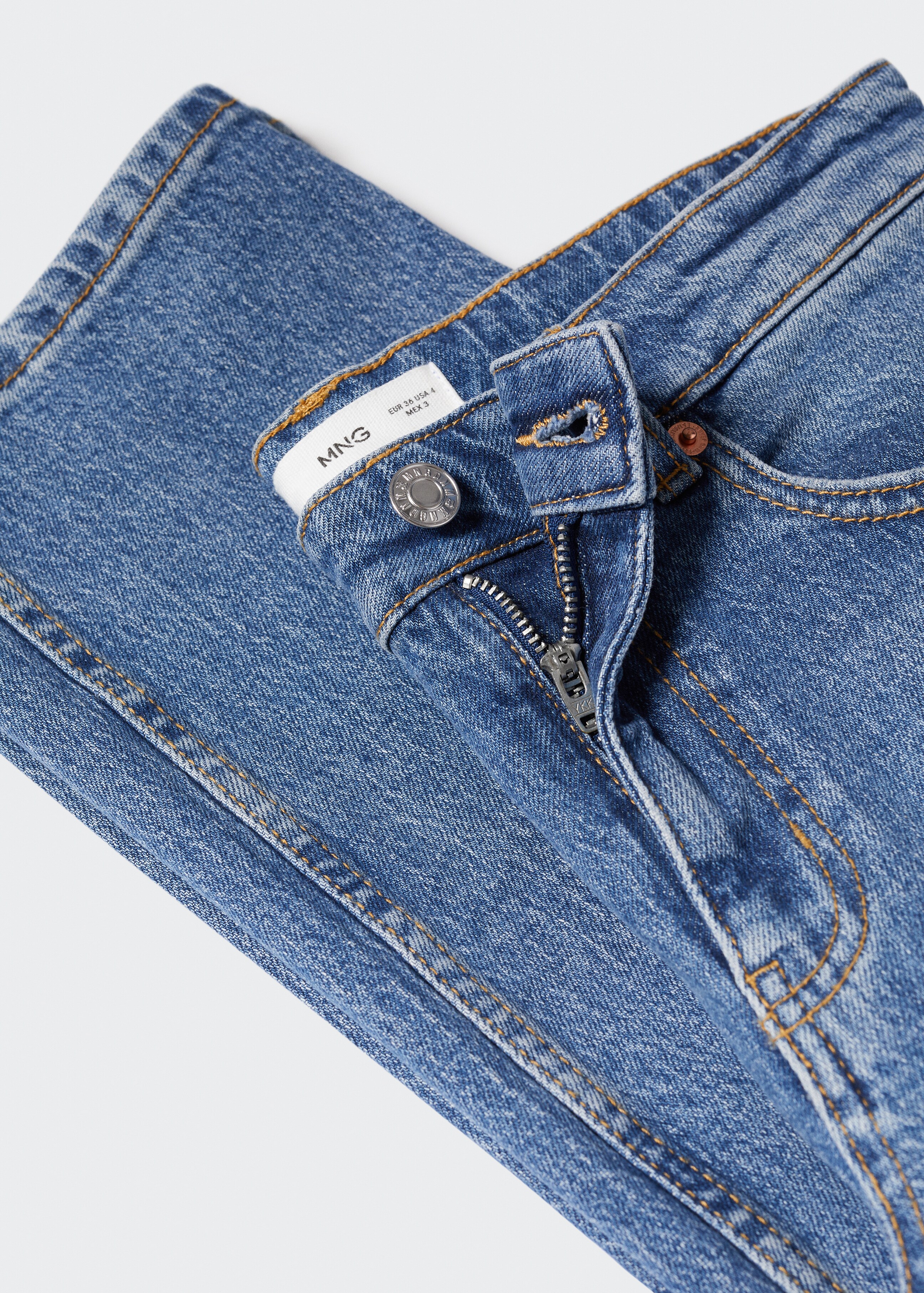 Jeans rectos tiro medio confort - Detalle del artículo 8