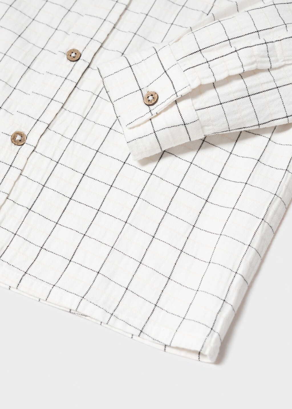 Check cotton shirt - Details of the article 8