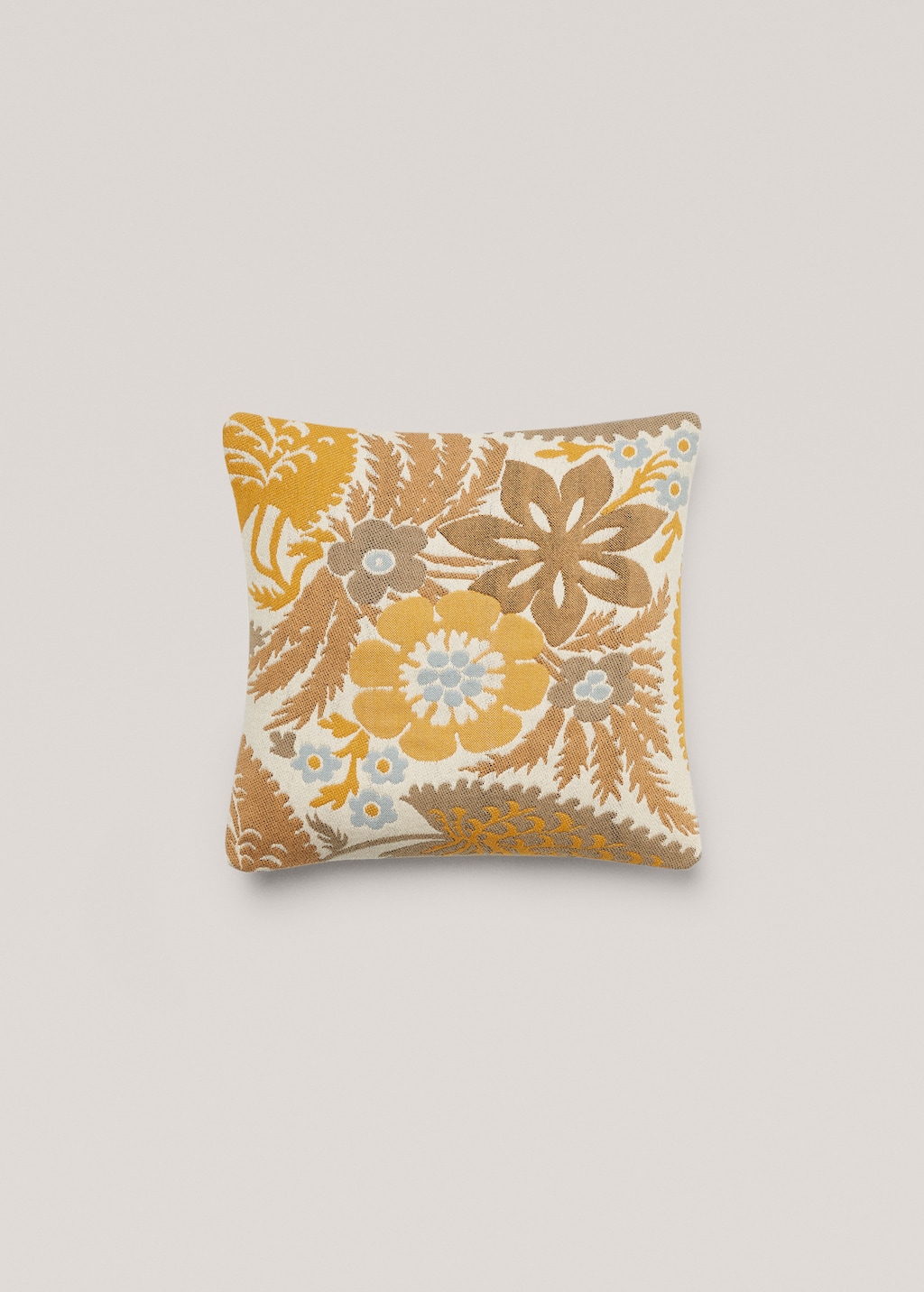 Floral embroidered cushion cover - Article without model