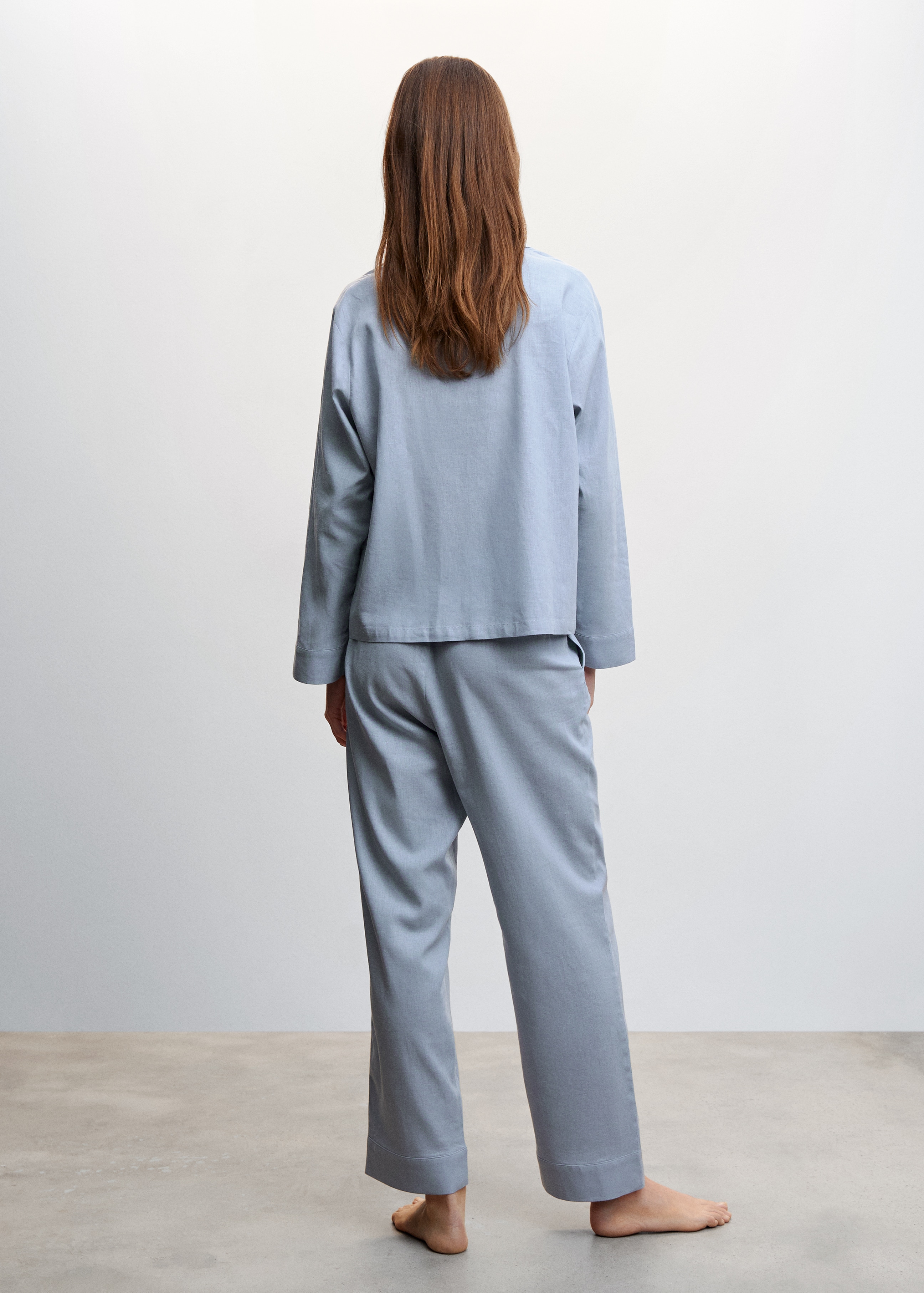 Linen pyjama trousers - Reverse of the article