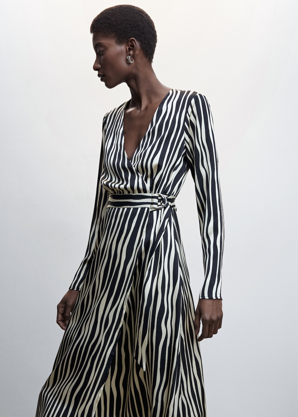 Striped midi dress - Medium plane