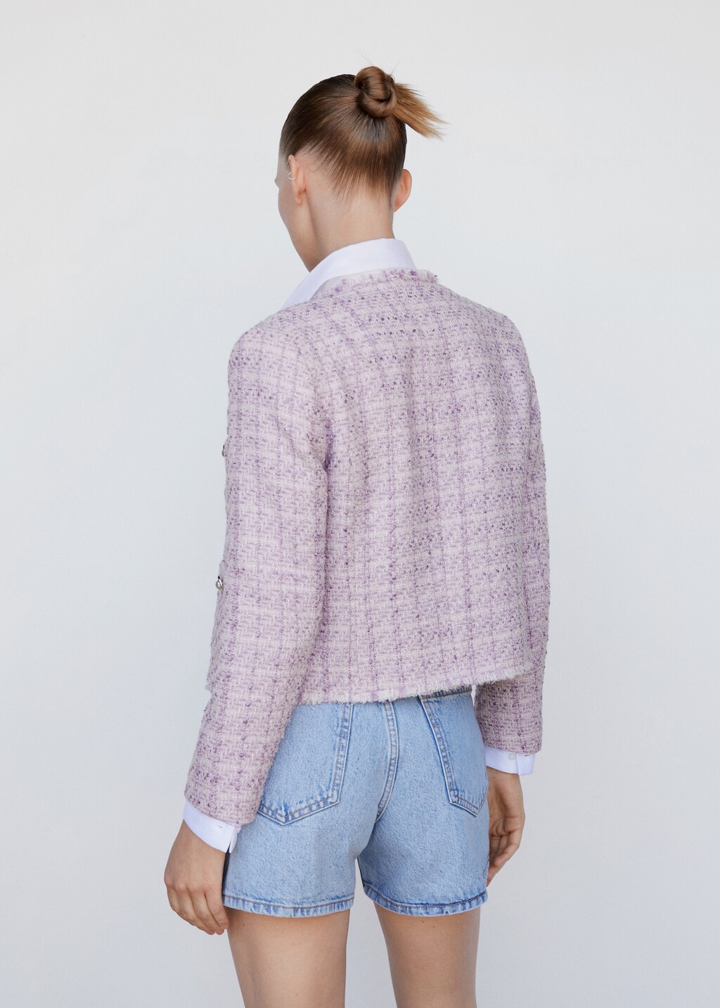 Tweed jacket with pockets - Reverse of the article