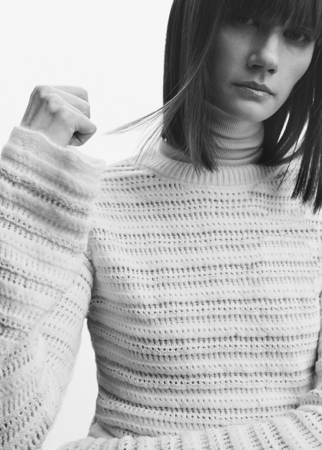 Pullover mit Lochstrickmuster - Detail des Artikels 1