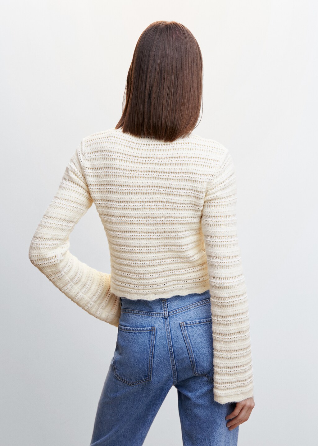 Openwork knit sweater - Reverse of the article