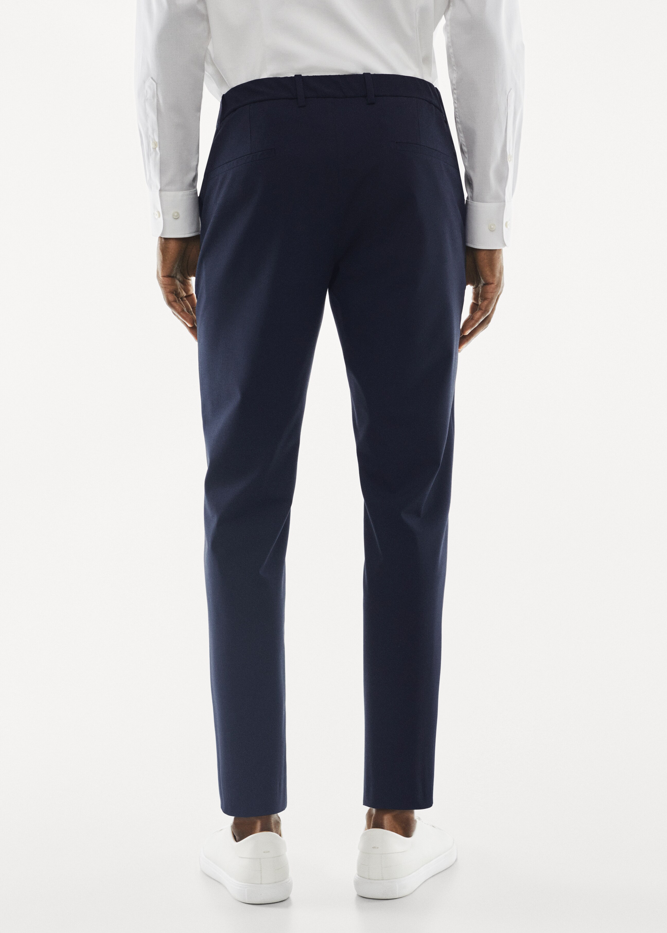 Tapered fit stretch trousers - Reverse of the article