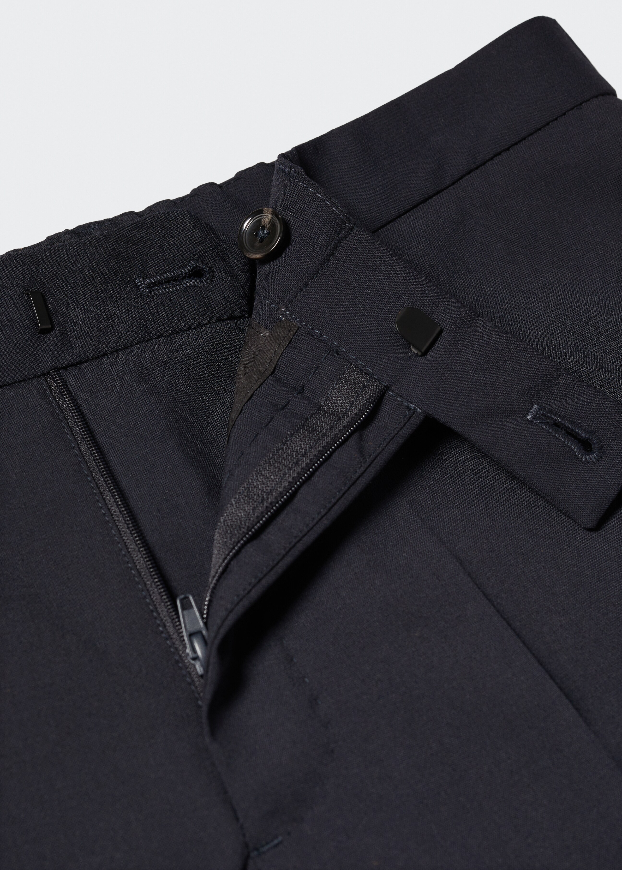 Breathable slim-fit suit trousers - Details of the article 8