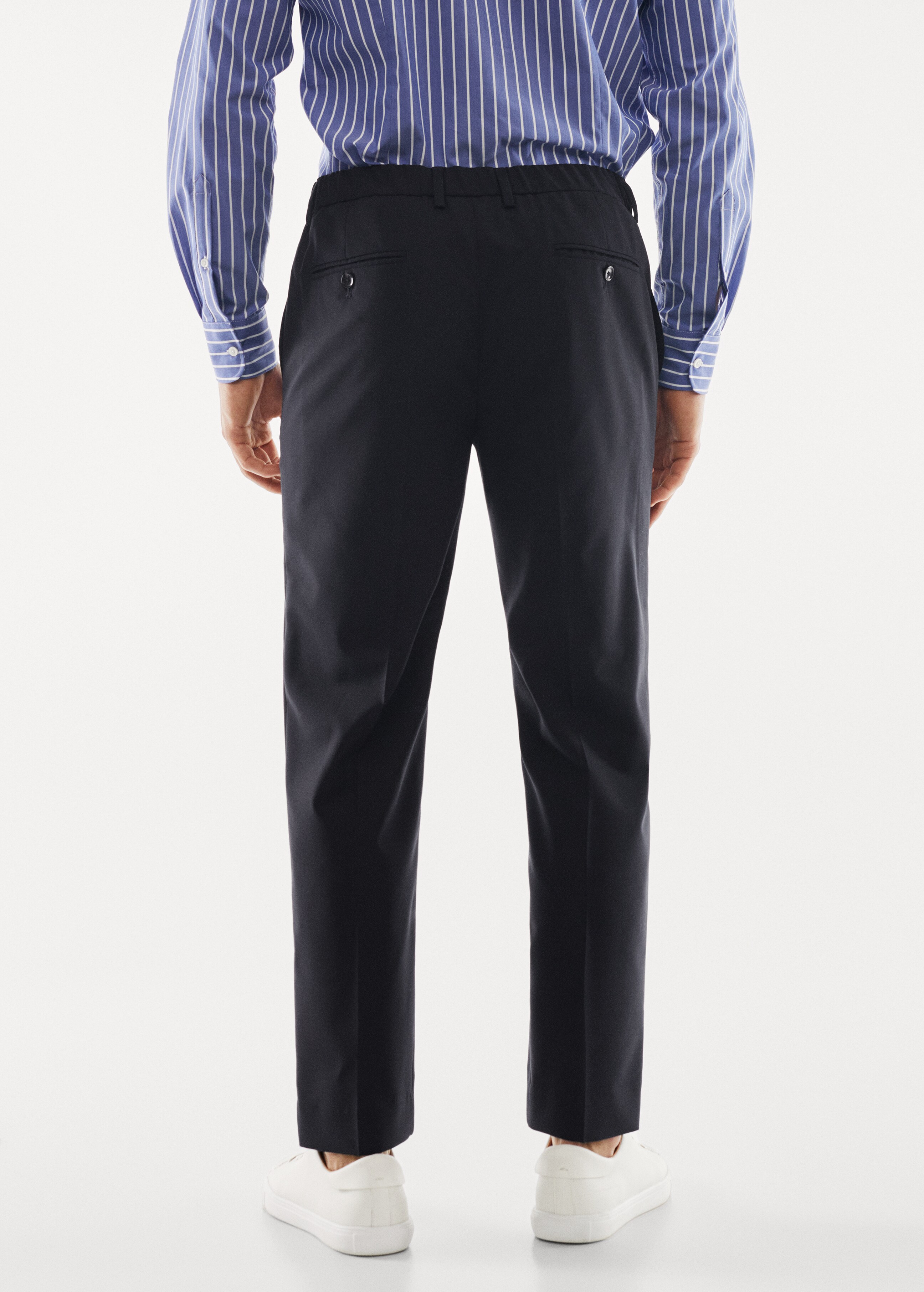 Breathable slim-fit suit trousers - Reverse of the article
