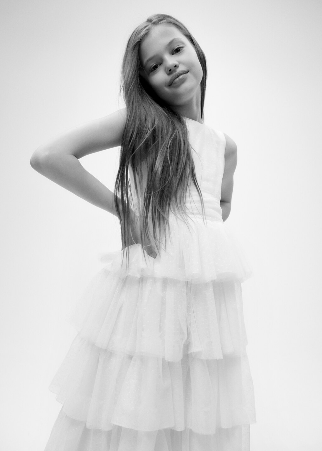 Ruffled tulle dress - Details of the article 5