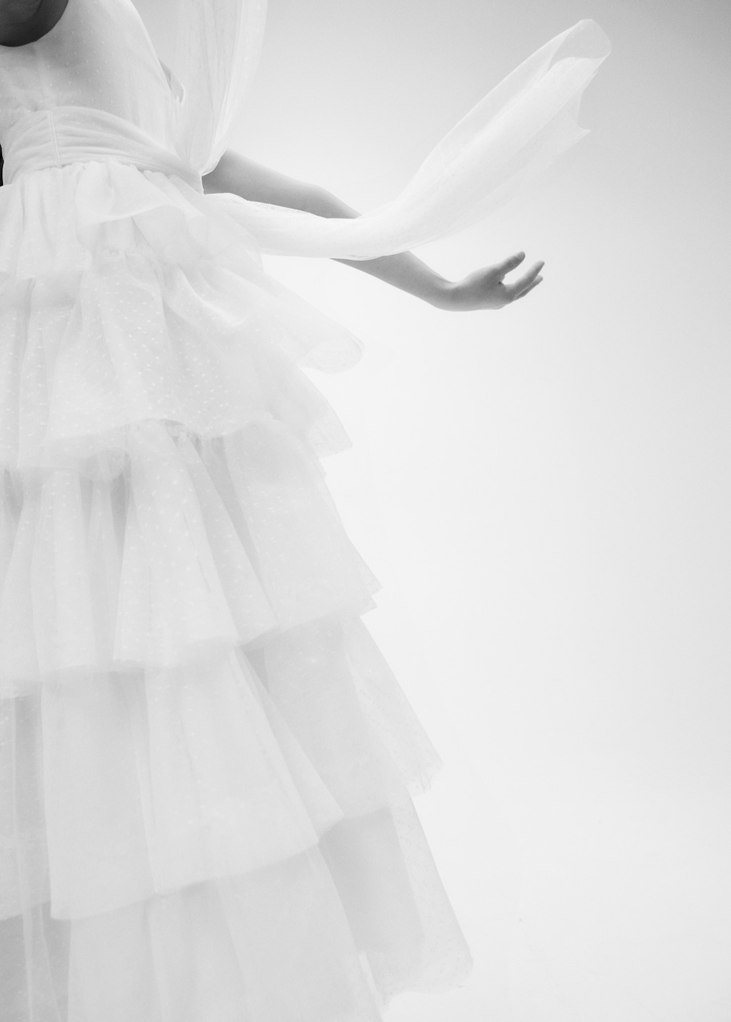 Ruffled tulle dress - Details of the article 7