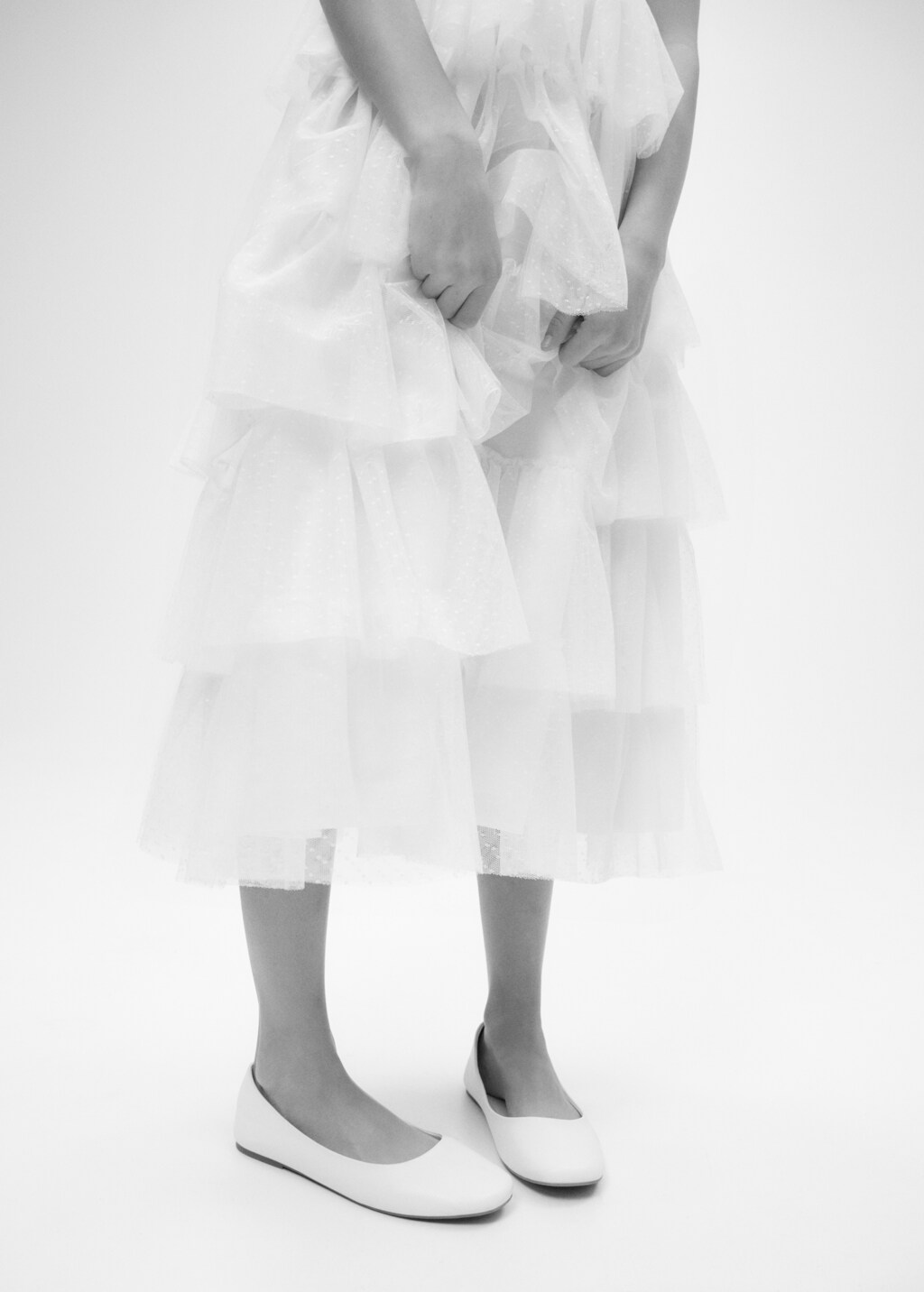 Ruffled tulle dress - Details of the article 8