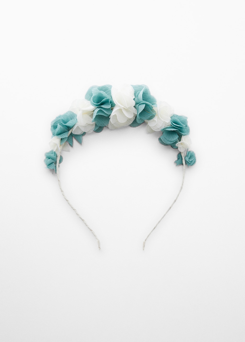 Headband with embossed flowers - Article without model