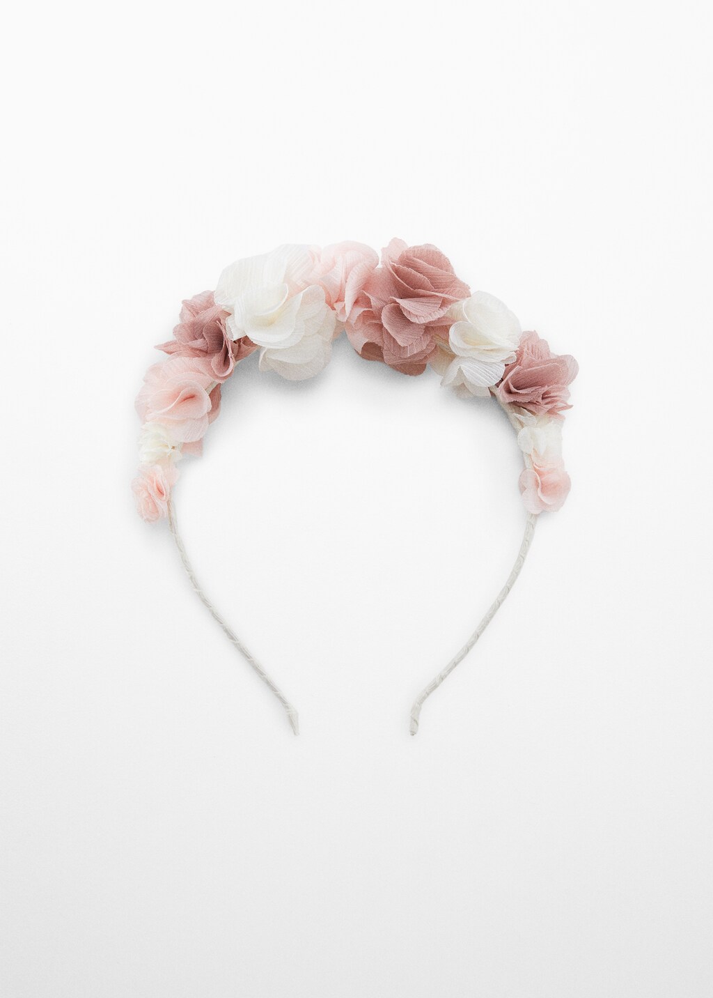 Headband with embossed flowers - Article without model