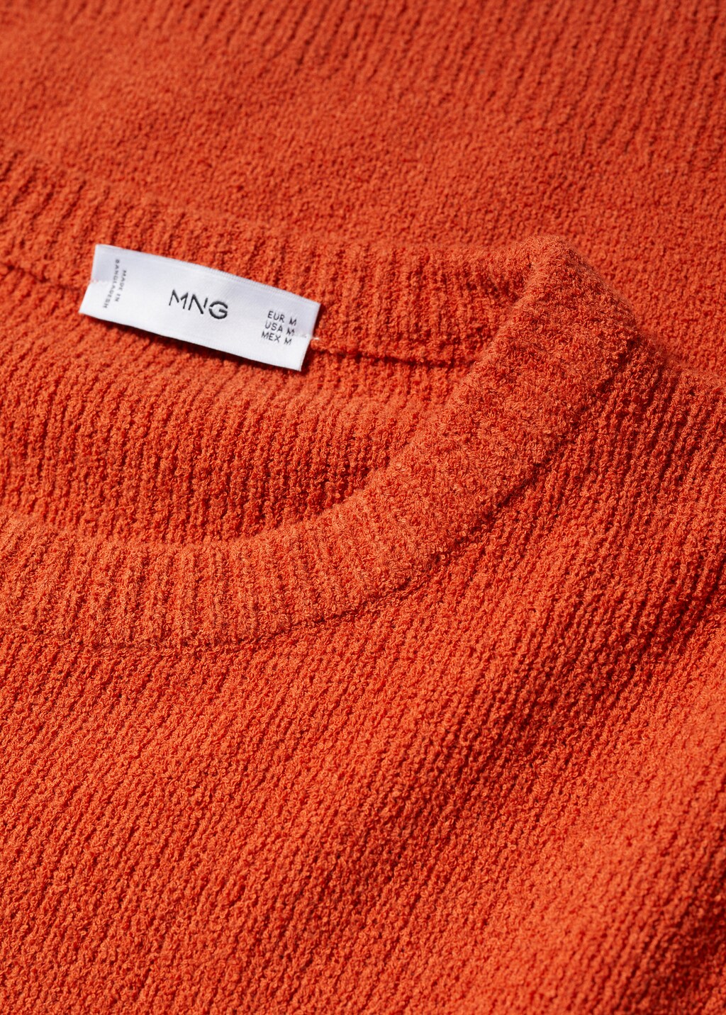 Textured cotton sweater - Details of the article 8