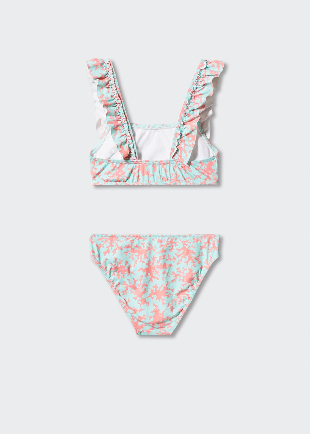 Ruffled print bikini - Reverse of the article